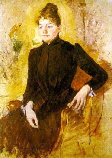 Mary Cassatt Woman in Black Norge oil painting art